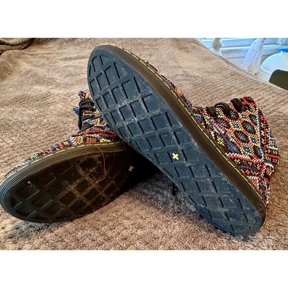 Dr Martens Hackney 7 Eye Lace Up Boots Womens 8 39 Aztec Southwestern Pattern - Picture 5 of 8